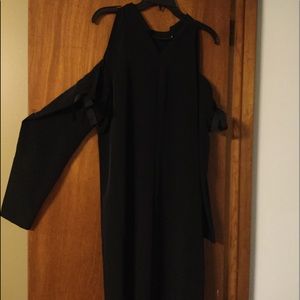 Beautiful black cold shoulder dress